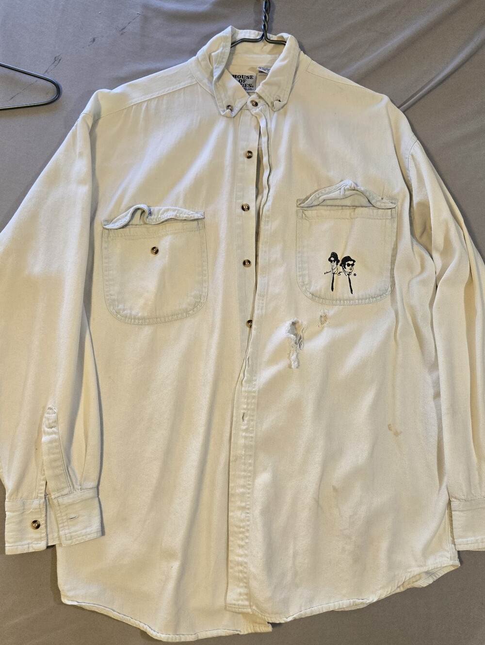 VTG House of Blues Brothers French Quarter Mission From God Shirt Distressed